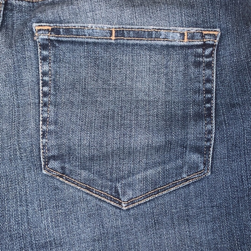 Paige Jimmy Jimmy Medium Wash Ezra Distressed Rolled Cuff Jean Denim Short - Picture 7 of 14